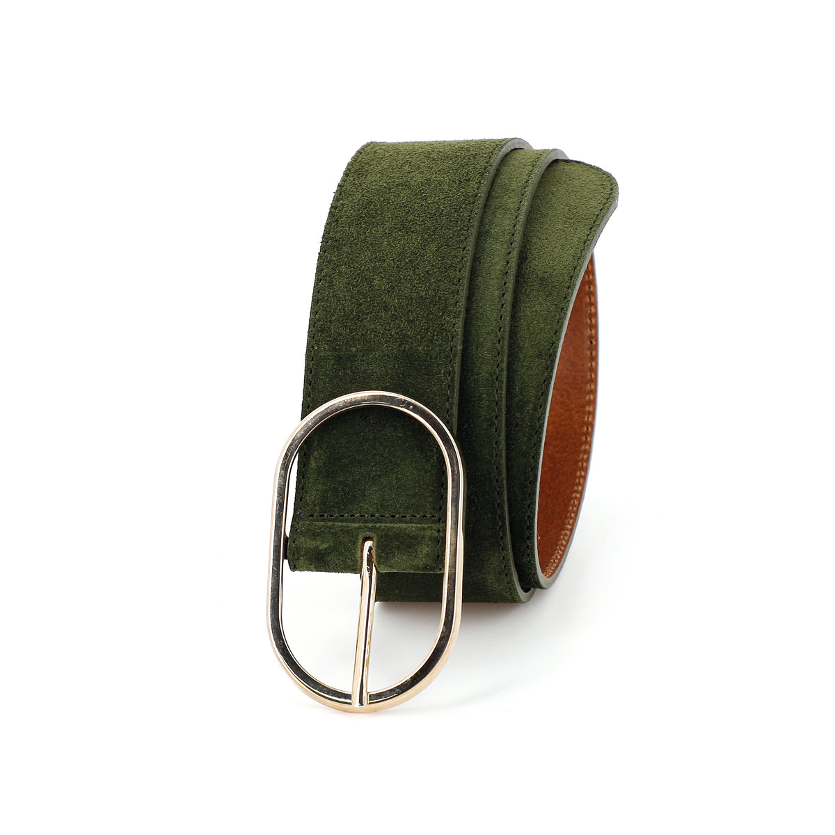 Herbert Frere Soeur La Coulomb Velours Belt in Choco Camp and Marine