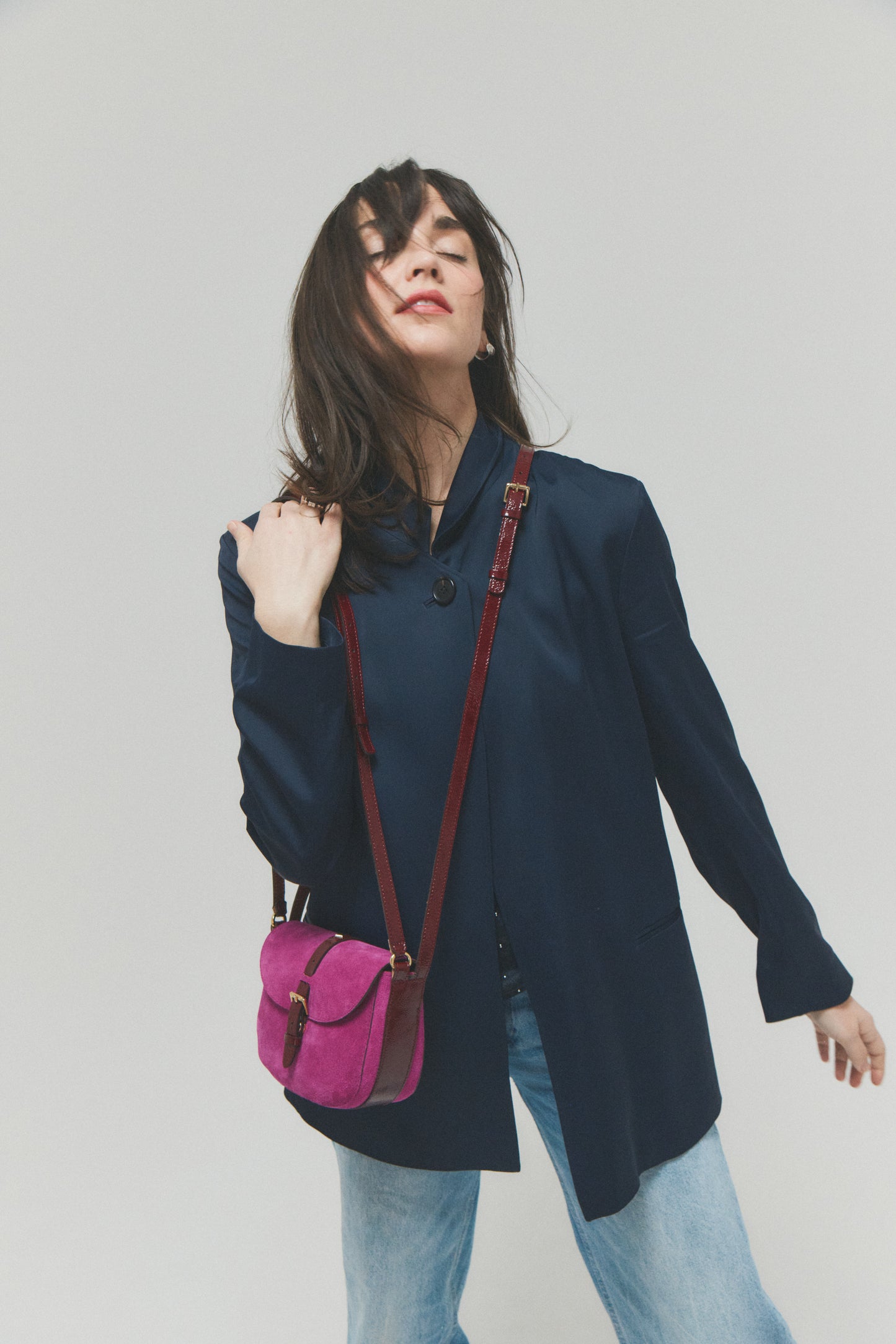 LE SAB JUNE - VELOURS FUCHSIA MACIS