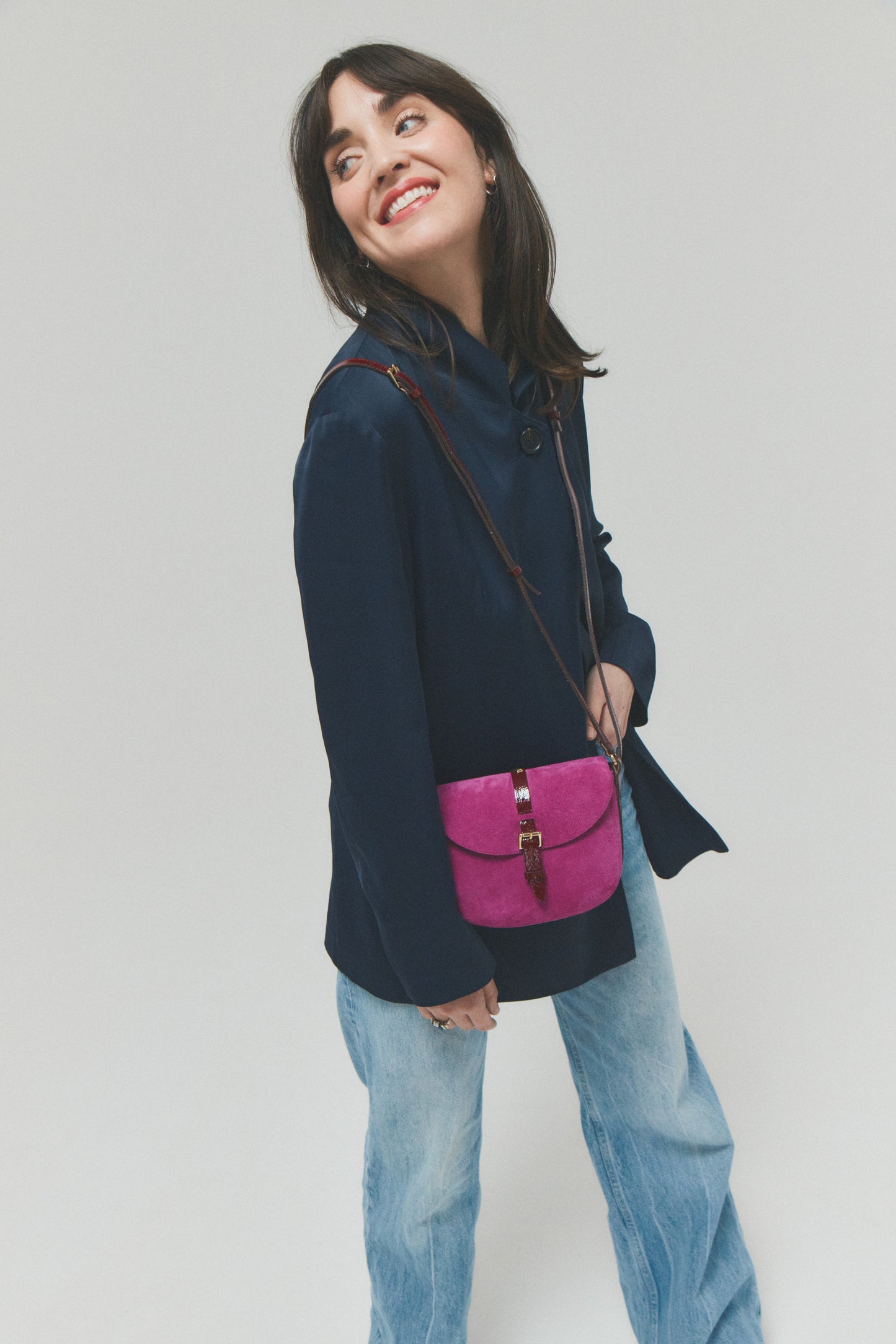 LE SAB JUNE - VELOURS FUCHSIA MACIS