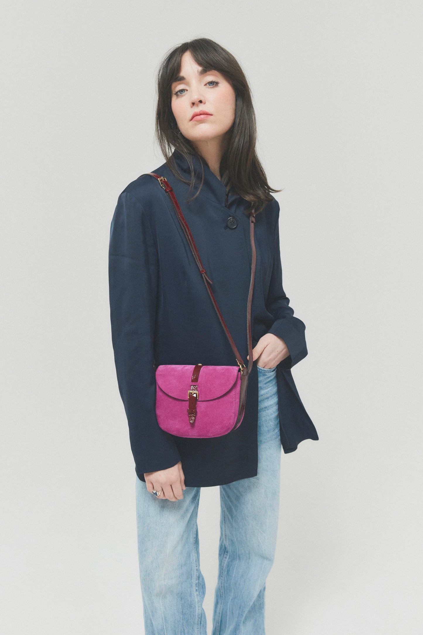 LE SAB JUNE - VELOURS FUCHSIA MACIS