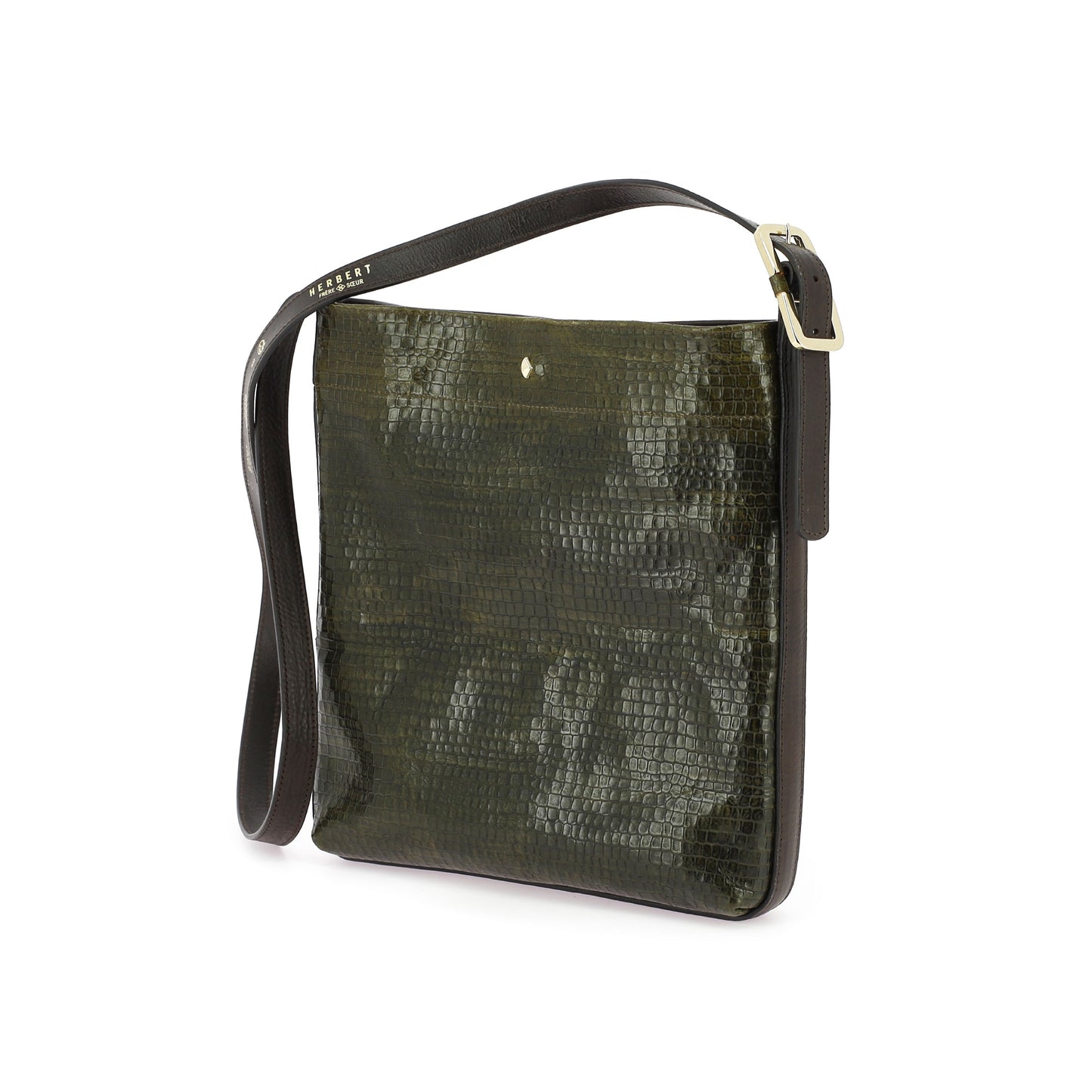 THE MINI ENZO - NAVY QUILTED VELVET