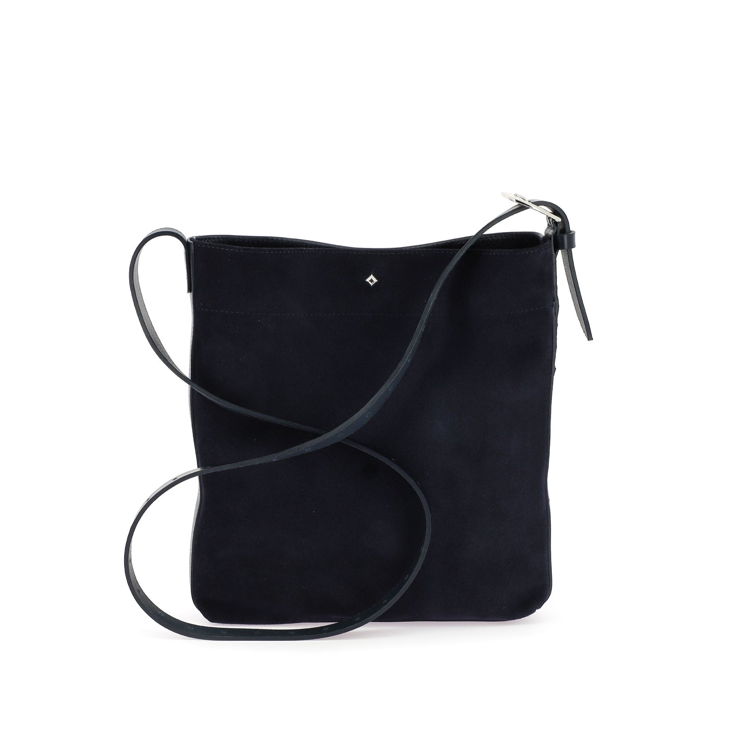 THE MINI ENZO - NAVY QUILTED VELVET