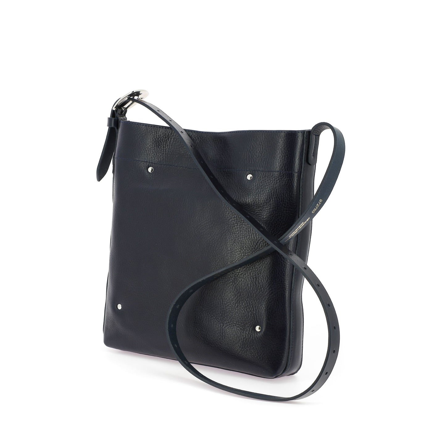 THE MINI ENZO - NAVY QUILTED VELVET