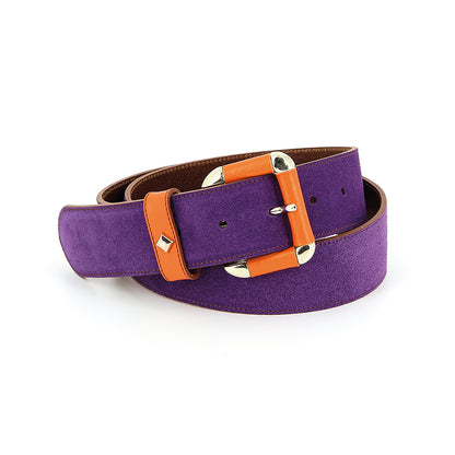 LA COULOMB - VELOURS VIOLET / ORANGE