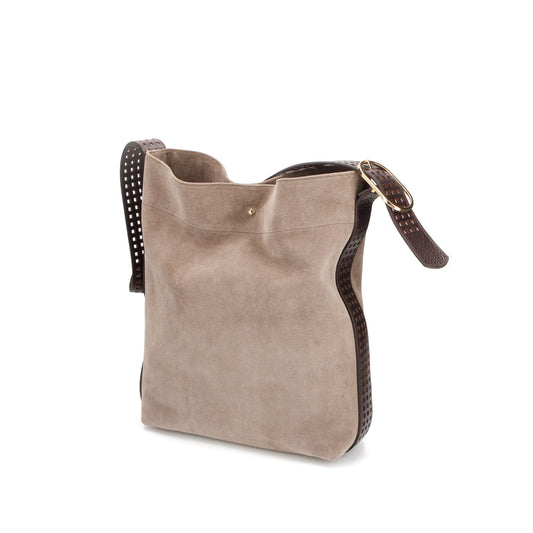 LE ENZO CRAN - VELOURS GRIS BEIGE