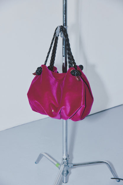 LE GRAND CHOUCHOU - VELOURS SILK FUCHSIA