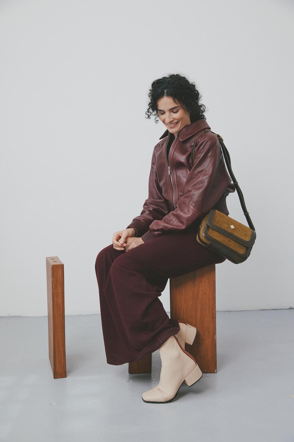 LE CATHY - VELOURS BRONZE BATISTE KAKI
