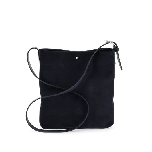 THE MINI ENZO - NAVY QUILTED VELVET 