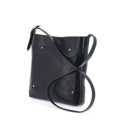 THE MINI ENZO - NAVY QUILTED VELVET 