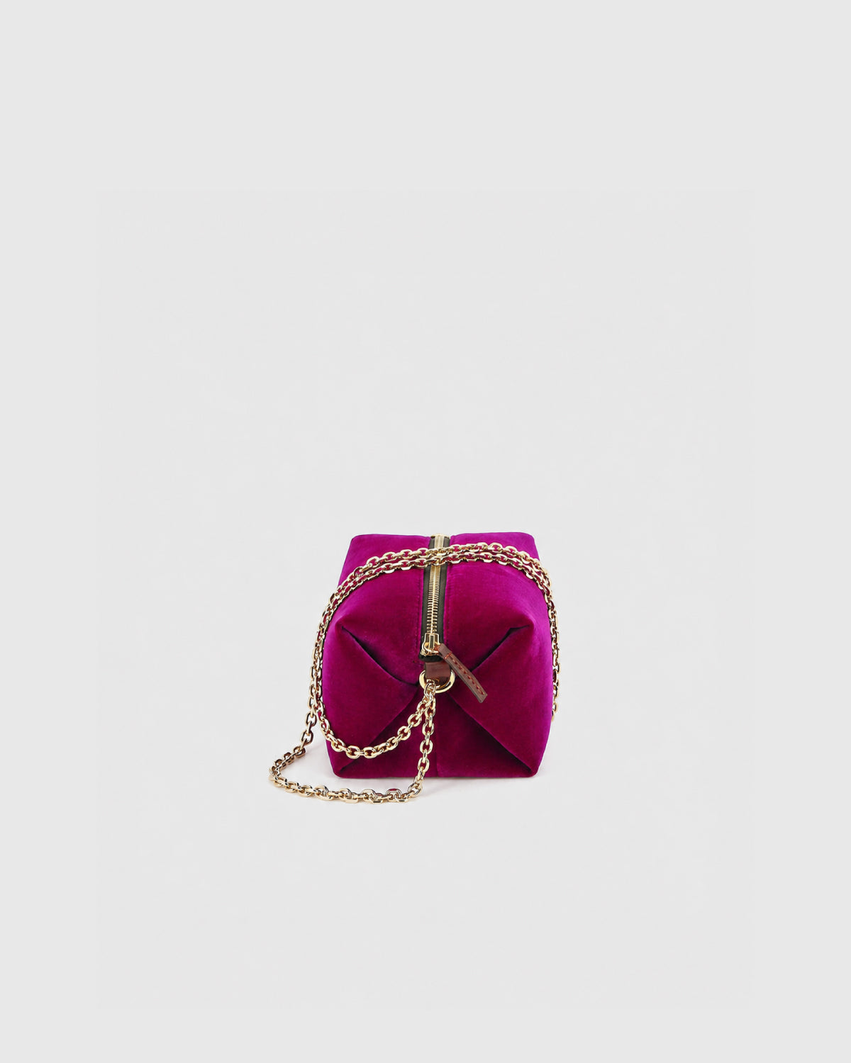 THE MINI SOHNA - SILK NIGHT FUCHSIA VELVET 