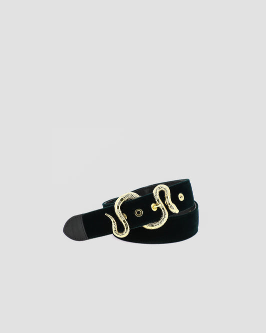 LA CRUSH - EMPIRE GREEN SILK VELVET