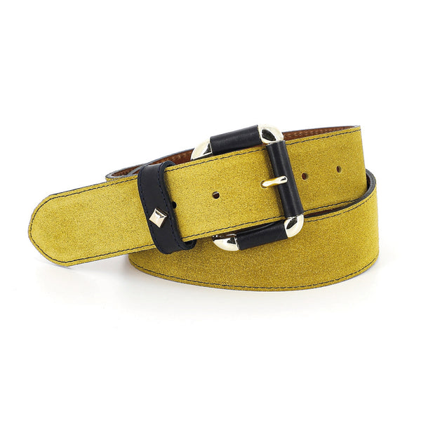 LA COULOMB - VELOURS MUSTARD / MARINE