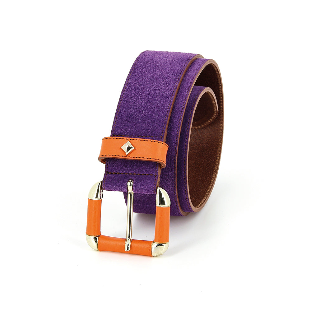 LA COULOMB - VELOURS VIOLET / ORANGE