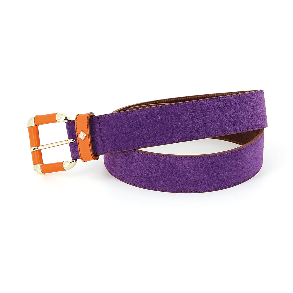 LA COULOMB - VELOURS VIOLET / ORANGE